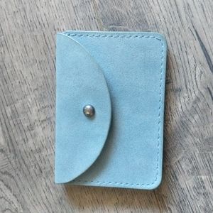 universal thread faux leather 3 slot mini wallet